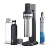 Brita Wassersprudler schwarz + Glaskaraffe + CO2-Zylinder