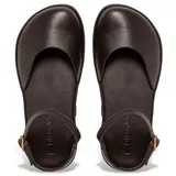 El Naturalista für Damen. 256831101005_001 Ledersandalen N5683 Bare schwarz (37), Wohnung, Schnalle, Lässig