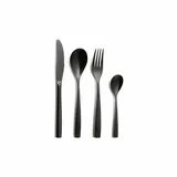Comas Besteck-Set BARCELONA SCHWARZ 24 Stück BCN SATIN Black),