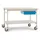Manuflex BB5357.0002 Komplett-Beistelltisch BASIS mobil mit Kunststoff-Platte + Einzelschubfach, BxTxH: 1500 x 800 x 850 mm