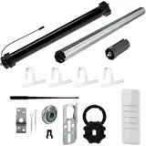 Nobily Rolladen-Komplett-Set f. 60mm Achtkantwelle Mechanischer Funk Maxi-Rolladenmotor PR5 10Nm | Mechanik-Set, Gesamtlänge bis 1,0 Meter