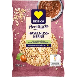 EDEKA Herzstücke Haselnusskerne leicht geröstet, fein gehackt 100G