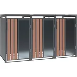Westmann Mülltonnenbox Status 198 x 80 x 116 cm anthrazit