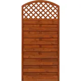 Andrewex Sichtschutzzaun Element Bordeaux Teakfarben 180/195 cm x 90 cm
