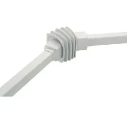 Schneider Electric NSYCMUIA50 Bewegl. Rohrverbindung, quadr., 50mm, Gussstahl, RAL7040, f. S3CM-HMI-Gehäuse