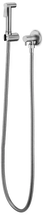 JEE-O slimline Bidetbrause mit Wandhalter, edelstahl gebürstet, 800-6940 800-6940