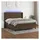 vidaXL Boxspringbett mit Matratze & LED Dunkelbraun 180x200 cm Stoff