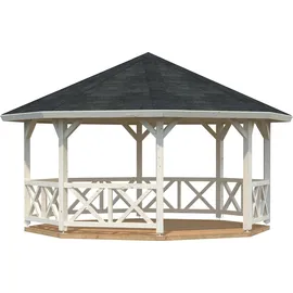 Palmako Holzpavillon "Betty", transparent, B/H/T: 551cm x 346cm x 551cm, Pavillons, BxT: 551x551 cm, transparent