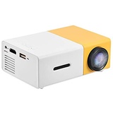 Diyeeni Mini Beamer, Videobeamer Unterstützt 1080P Full HD, LED Projektor Verbindung mit HDMI AV USB TF Gerät, Tragbar Heimkino Projektor mit Eingebauter Stereo-Lautsprecher