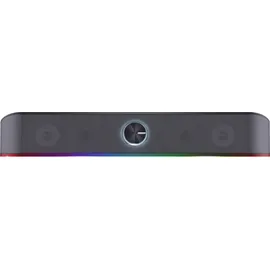 Trust Gaming Stereo Soundbar mit RGB Beleuchtung GXT 1619 Rhox, Computer Boxen, 12W, 2.0 Lautsprecher mit LED-Beleuchtung, PC Soundbar, USB-Betrieb,...