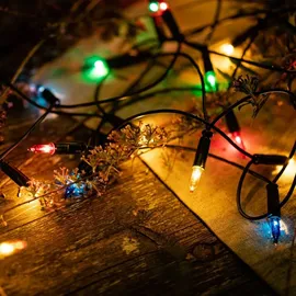 Hellum Mini-Lichterkette Batterie 2,85 m Bunt