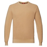 Esprit Pullover mit Rundhalsausschnitt, 100 % Baumwolle BEIGE XXL