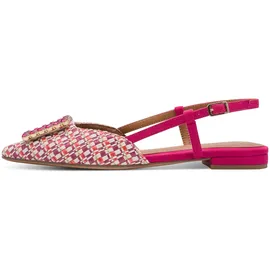 TAMARIS Damen Sling Pump mit Blockabsatz, rosa, 36 EU