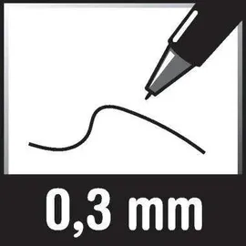 Stabilo Tintenroller Schwarz 0,3 mm 1 St.