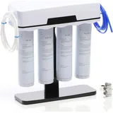 Wiltec NW-4-PPCTOUFT33 4 Stufen Wasserfilter mit PP-Sediment Aktivkohleblock Ultrafilter T33 Kartusche, Trinkwasserfilter