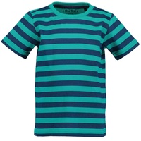 BLUE SEVEN - T-Shirt Aqua gestreift in blau/grün, Gr.98,