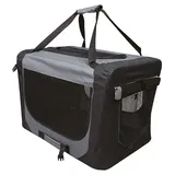 Trendline Hundetransportbox L Schwarz/Grau