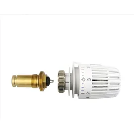 Sanicomfort Heizkörperthermostat Universalset Einsatz kurz mit Thermostatkopf K weiß