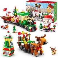 Luxuskollektion D-FantiX Weihnachts-Adventskalender für Kinder 24 Bauklötze Spielzeugsets