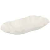 250 Stück - Ovalschalen 320 G/M2 14 x 8 x 3 cm, Weiß Karton