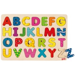 Holzpuzzle Alphabet 26-Teilig In Bunt