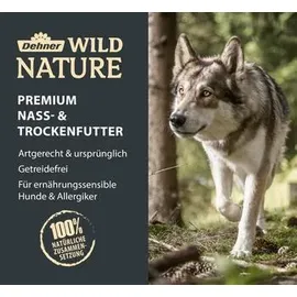 Dehner Wild Nature Nassfutter getreidefrei / zuckerfrei, für Hunde, Pferd, 6 x 800 g Dose (4.8 kg)