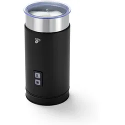Tchibo elektrischer Milchaufschäumer, Antihaftbeschichtung, warmer und kalter Milchschaum, für Latte Macchiato, Cappuccino und Kakao, Edelstahlgehäuse