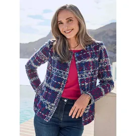 GOLDNER Elegante Jersey-Jacke Damen Blau 50