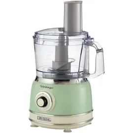 Ariete Vintage Green Multifunktions-Küchenmaschine hellgrün/creme, 1000 W, Grün