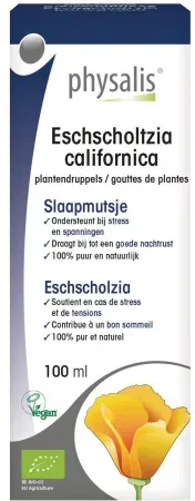 Eschscholtzia Californica Pflanzentropfen Bio Flakon 100 ml