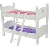 Teamson Kids Etagenbett Puppenbett aus Holz Puppenzubehör Puppen-Möbel Olivias World TD-0095A