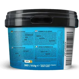 Bodylab24 BIG PACK Vitamin D3 + K2 Kapseln 360 St.