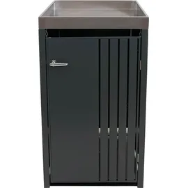 MCW Mülltonnenverkleidung MCW-O67 125 x 84 cm anthrazit