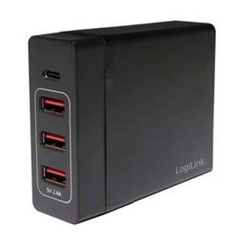 Logilink PA0122 USB-Ladegerät 60 W Steckdose Ausgangsstrom (max.) 10200 mA Anzahl Ausgänge: 4 x USB,