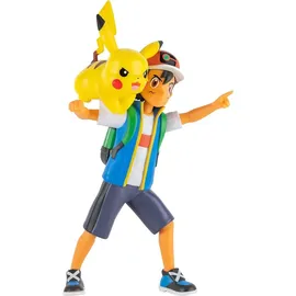 Jazwares Pokémon - Battle Feature Figure Ash & Pikachu (PKW2473)