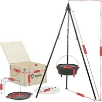 BBQ-Toro Dutch-Oven-Set in Holzkiste 6-tlg.
