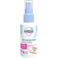 Impresan Desinfektion Hand-Spray 100 ml | Desinfektionsspray für Hände | Handdesinfektionsmittel Spray für unterwegs | Beseitigt Bakterien & Viren | frischer Duft