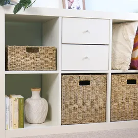 HMF Aufbewahrungskorb 30 x 34 x 15 cm 4-tlg. beige