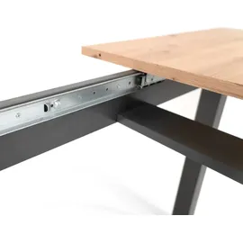 furn.design Artisan 160 x 75 x 90 cm naturbelassen/schwarz