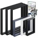 Ariana Home® - 2X Premium Stabil Tischkufen, Tischbeine, Tischgestell, Möbelfüße aus Metall, (Couchtisch, Esstisch, Schreibtisch, Wohnzimmertisch, Sitzbank & andere Möbel) - 80x72 cm Industrial