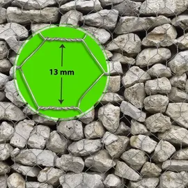 Floordirekt Drahtzaun Verzinkt Maschenweite 13 mm Höhe 75 cm Länge 10 m Silber