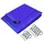 ECD Germany Abdeckplane Gewebeplane mit Ösen 4x3m 12m2, 650g/m2, Blau, PVC, Wasserdicht, Reißfest, 10 Haken, LKW-Plane Bootsplane