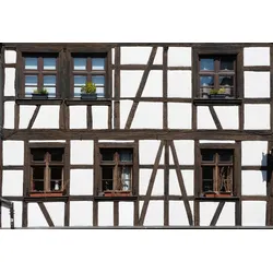 Fototapete PAPERMOON "Altes Haus", bunt, B:4,00m L:2,60m, Vlies, Tapeten