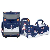 muwo Lil Elon Schulranzen Set 5tlg. - Blau