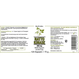 sinoplasan gmbh Nattokinase 100 mg Mono 20.000 FU Kapseln 120 St.