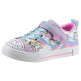 Skechers Kids TWINKLE SPARKS - JUMPIN CLOUDS Sneaker mit Glitzersteinchen, Freizeitschuh, Halbschuh, Schnürschuh lila 35 EU