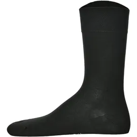 Hudson Herren Socken im Pack - Relax Cotton Strumpf, ohne Gummifäden, Einfarbig Schwarz 45-46