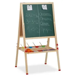 relaxdays Kinder-Standtafel mit Whiteboard