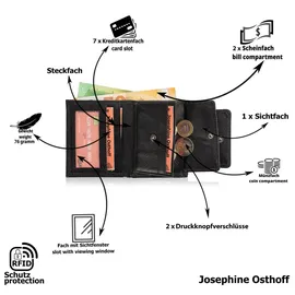 Josephine Osthoff Handtaschen-Manufaktur Josephine Osthoff Geldbörse klein schwarz