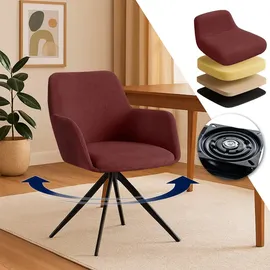 CLP Esszimmerstuhl Olema Cord, bordeauxrot